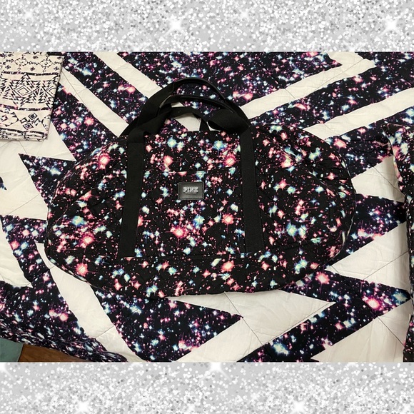 Victoria’s Secret PINK Galaxy full/queen comforter sheet set Aztec bins duffel++ - Picture 5 of 13